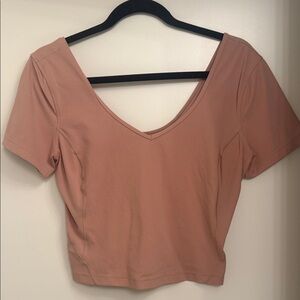 LULULEMON women’s nude align shirt cropped medium